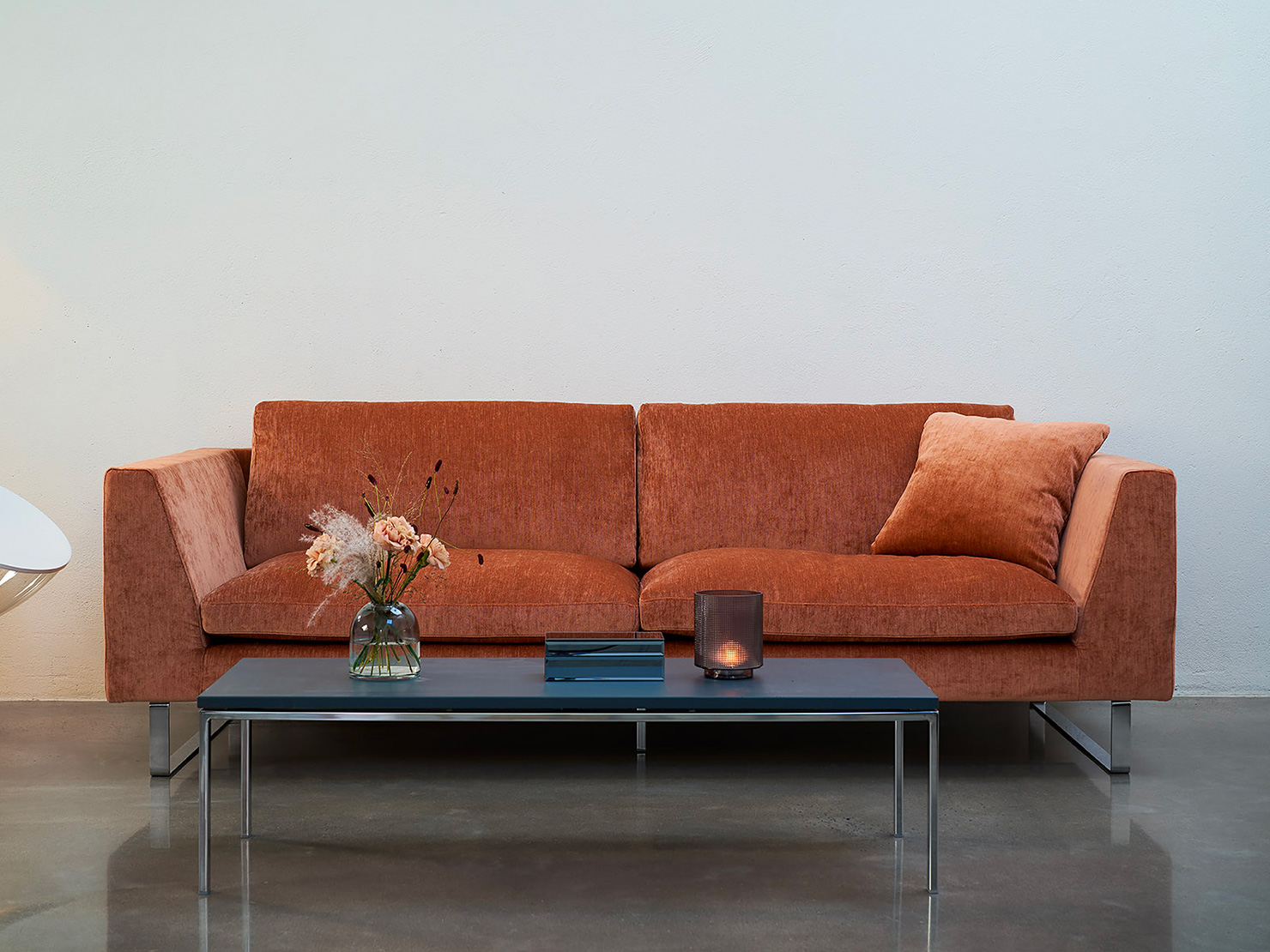 acheter Canapé 3 places tissu chenille 6 (g3eabk) orange Poitiers (90) - 220x102x80cm - FRANCE CANAPÉ ®