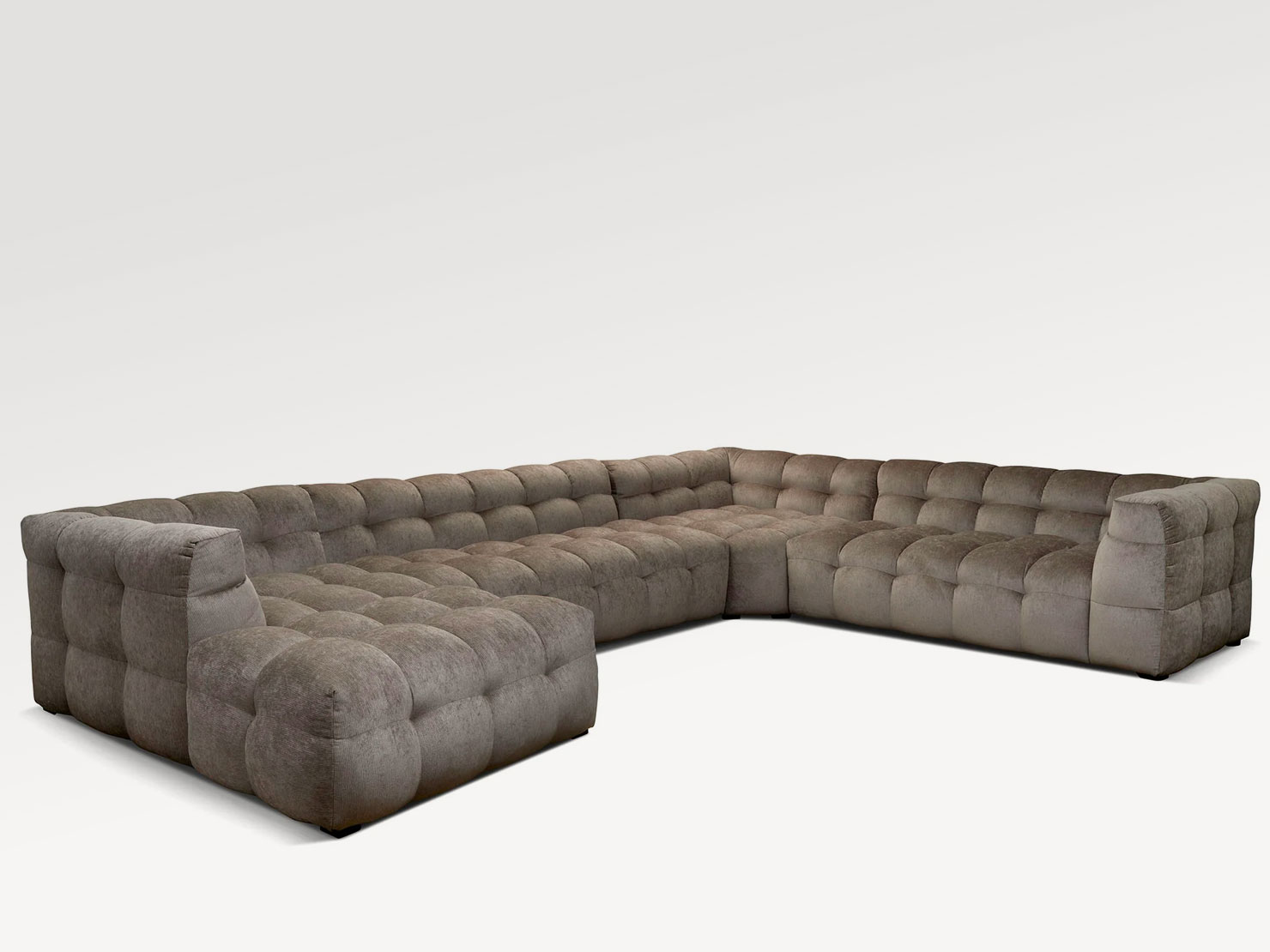 acheter Canapé grand angle velours côtelé 389/11 beige Marly - 406/294x105x68cm - FRANCE CANAPÉ ®