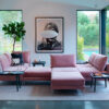 acheter Canapé modulable velours 17 pink Saint-paul - 263x182x87cm - FRANCE CANAPÉ ®