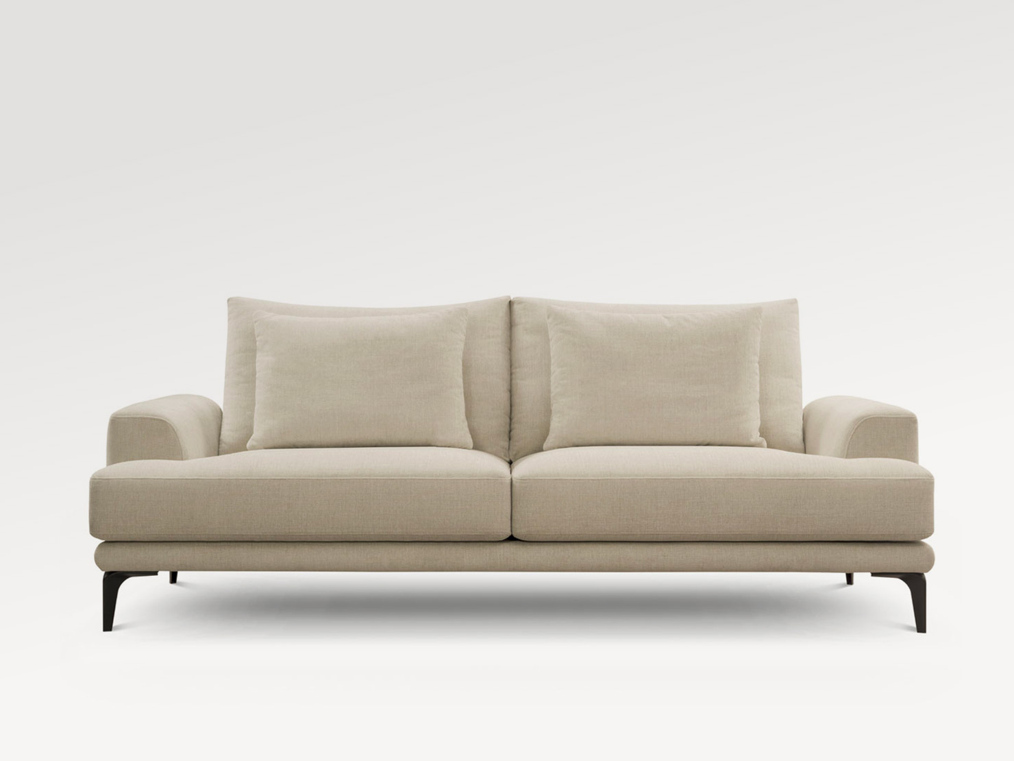 acheter Canapé 3 places tissu texturé 739/11 beige Dinan - 226x106x94cm - FRANCE CANAPÉ ®