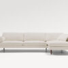 acheter Canapé d'angle tissu texturé 1 (T0000Q) nature Joncy - 92x92x84cm - FRANCE CANAPÉ ®