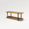 acheter Tables basses  tissu chenille marron Tertre - 385x168/109x70cm - FRANCE CANAPÉ ®