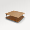 acheter Tables basses  tissu uni marron Tertre - 294x168/109x70cm - FRANCE CANAPÉ ®