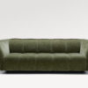 acheter Canapé 3 places tissu chenille vert Elydic - 238x104x78cm - FRANCE CANAPÉ ®