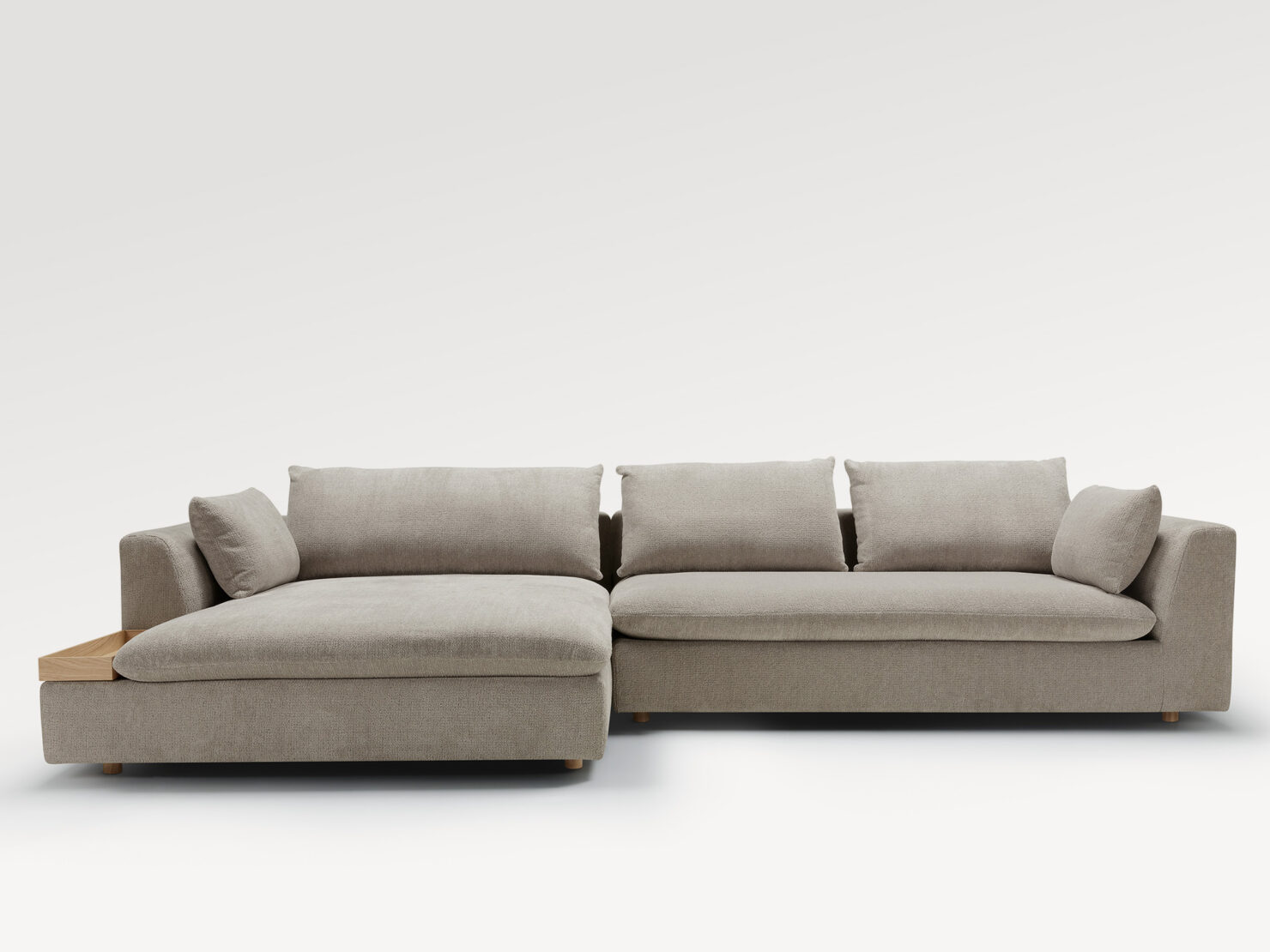 acheter Canapé d'angle tissu chenille gris Monaco - 334x84x108x165cm - FRANCE CANAPÉ ®