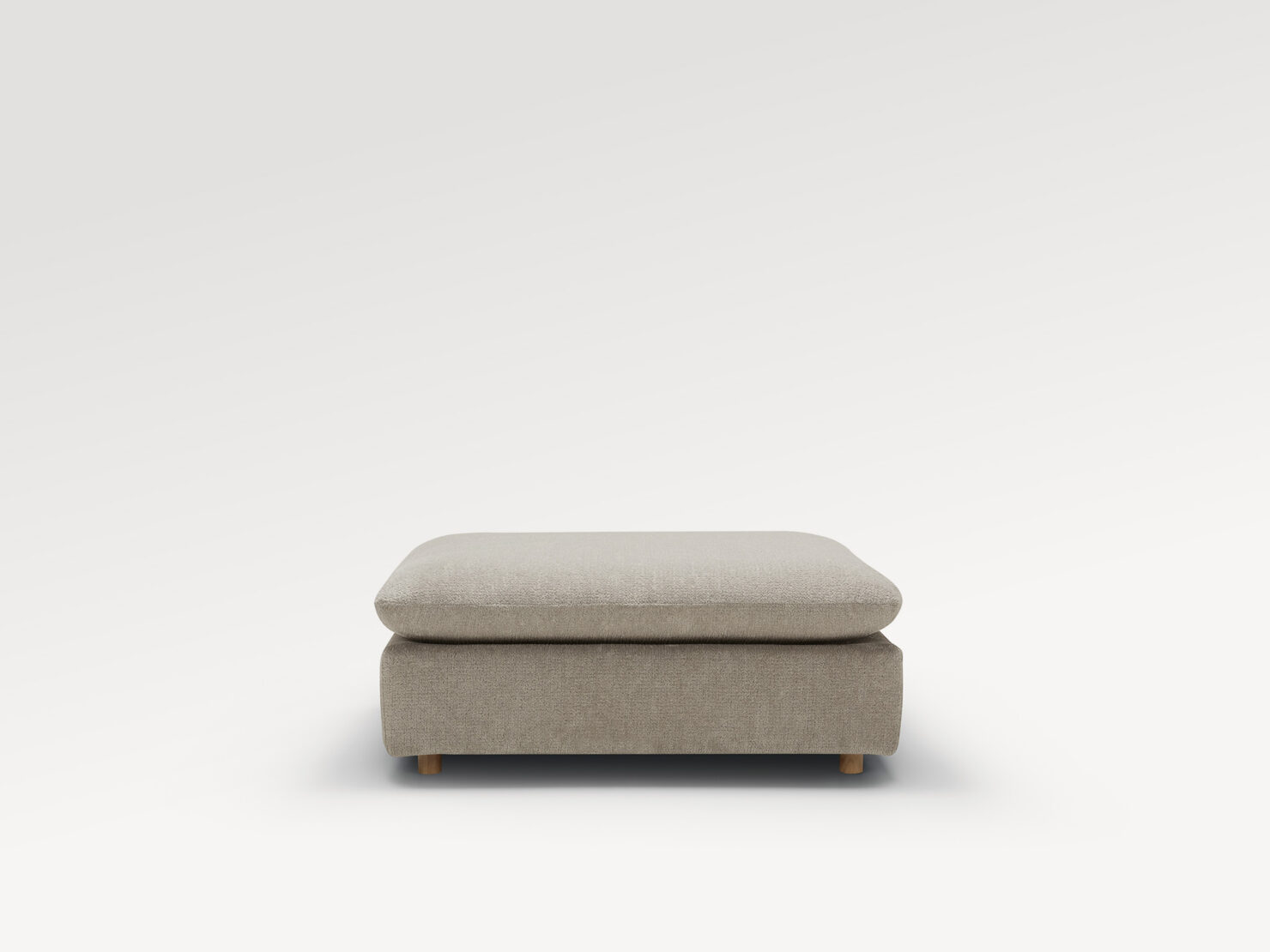 acheter Pouf tissu chenille 2 light grey Monaco - 108x86cm - FRANCE CANAPÉ ®