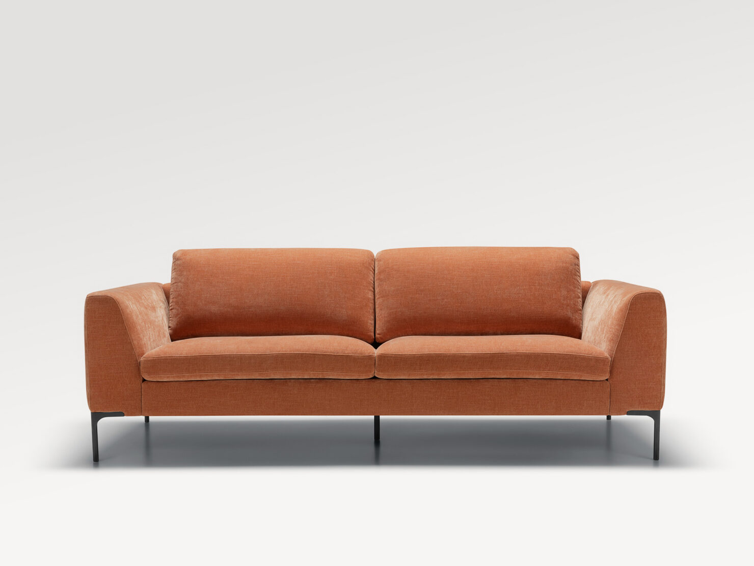 acheter Canapé 3 places tissu chenille orange Noble - 226x81x98cm - FRANCE CANAPÉ ®