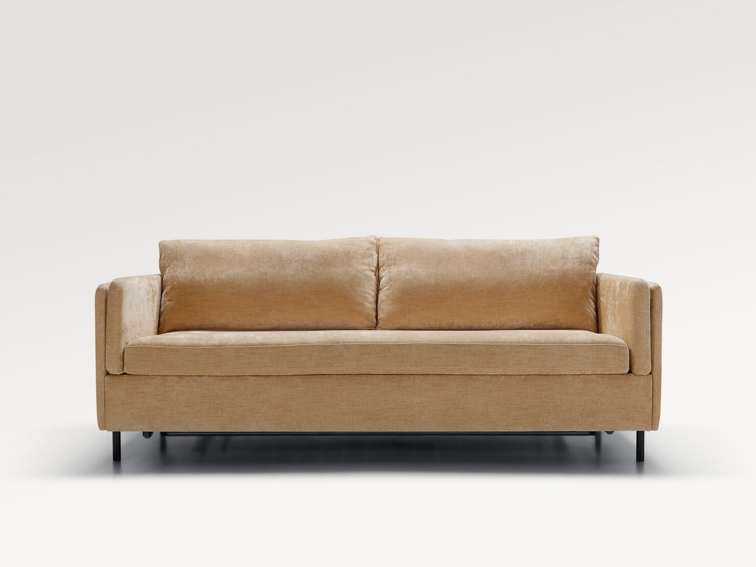 acheter Canapé convertible 3 places tissu chenille rose-poudre Bagatelle - 210x100x85cm - FRANCE CANAPÉ ®