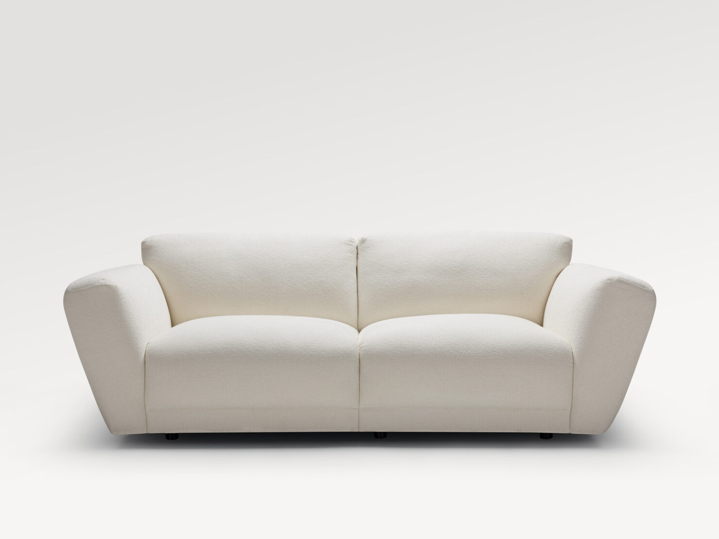 acheter Canapé 3 places tissu texturé blanc AMNEVILLE - 228x104x79/44cm - FRANCE CANAPÉ ®