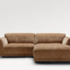 acheter Canapé d'angle  tissu chenille marron AMNEVILLE - 268/180x104x79/44cm - FRANCE CANAPÉ ®