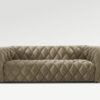 acheter Canapé 3 places velours beige Vésinet - 258x88x67cm - FRANCE CANAPÉ ®