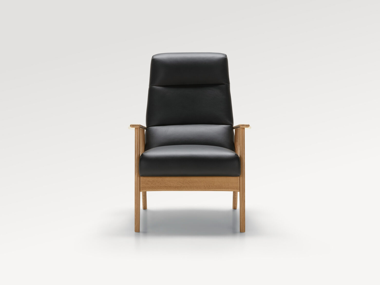 acheter Fauteuil cuir noir Saint-Cloud - 73x83x100/45cm - FRANCE CANAPÉ ®