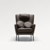acheter Fauteuil cuir marron Dommartin - 78 x 97 x 92cm - FRANCE CANAPÉ ®