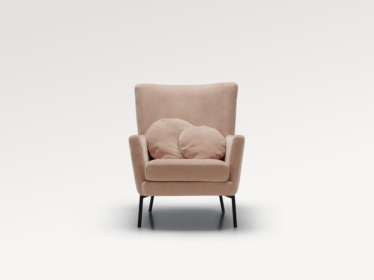 acheter Fauteuil tissu chenille rose-poudre Dommartin - 78 x 97 x 92cm - FRANCE CANAPÉ ®