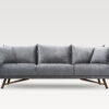 acheter Canapé 3 places tissu chenille 04 Dark Grey Courbevoie - 244x100x83cm - FRANCE CANAPÉ ®