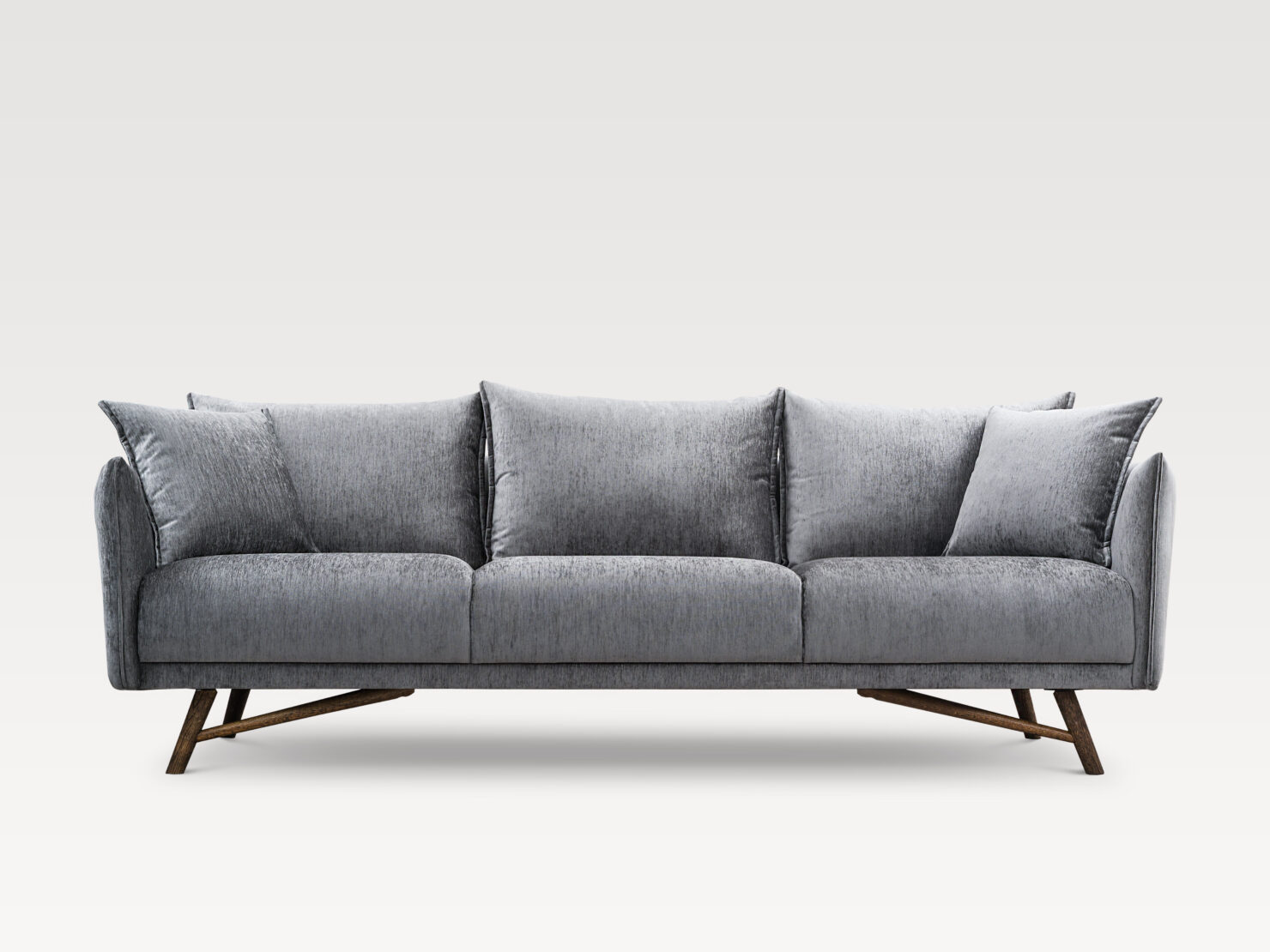 acheter Canapé 3 places tissu chenille 04 Dark Grey Courbevoie - 244x100x83cm - FRANCE CANAPÉ ®