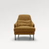 acheter Fauteuil tissu bouclette marron Annemasse - 94x84x77cm - FRANCE CANAPÉ ®