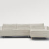 acheter Canapé d'angle convertible  tissu chenille blanc Bagatelle - 274x100/150x85cm - FRANCE CANAPÉ ®
