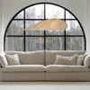 acheter Canapé 3 places XL tissu uni blanc Bazillac - 270x99x79/41cm - FRANCE CANAPÉ ®