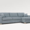 acheter Canapé d'angle convertible  tissu texturé bleu Lunel - 279x100/152x88cm - FRANCE CANAPÉ ®