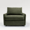 acheter Fauteuil convertible tissu chiné  forest vert forêt    - cm - FRANCE CANAPÉ ®