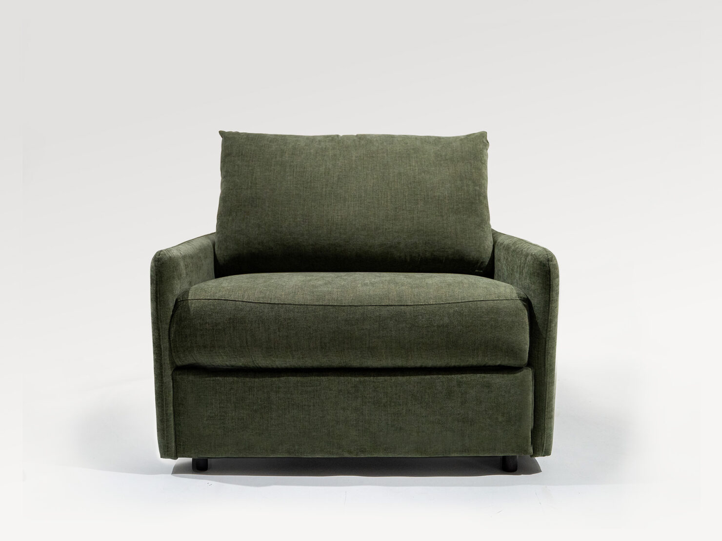 acheter Fauteuil convertible tissu chiné  forest vert forêt    - cm - FRANCE CANAPÉ ®