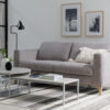 acheter Canapé 3 places convertible tissu chenille gris Hengenheim - 200x99x88cm - FRANCE CANAPÉ ®