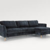 acheter Canapé d'angle convertible  tissu uni bleu Lucozy - 275x99/150x88cm - FRANCE CANAPÉ ®