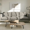 acheter Canapé 3,5 places tissu texturé 5 (65) grey Saint-Tropez - 241x98x80cm - FRANCE CANAPÉ ®