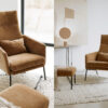 acheter Fauteuil tissu chenille marron Suresnes - 68x83x100cm - FRANCE CANAPÉ ®