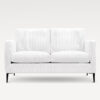 acheter Canapé 2 places velours côtelé blanc Drouant - 146x92x86cm - FRANCE CANAPÉ ®
