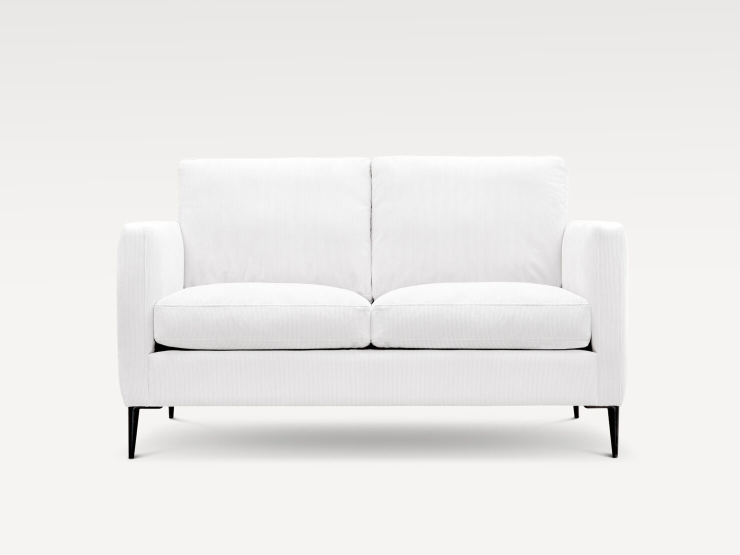 acheter Canapé 2 places velours côtelé blanc Drouant - 146x92x86cm - FRANCE CANAPÉ ®