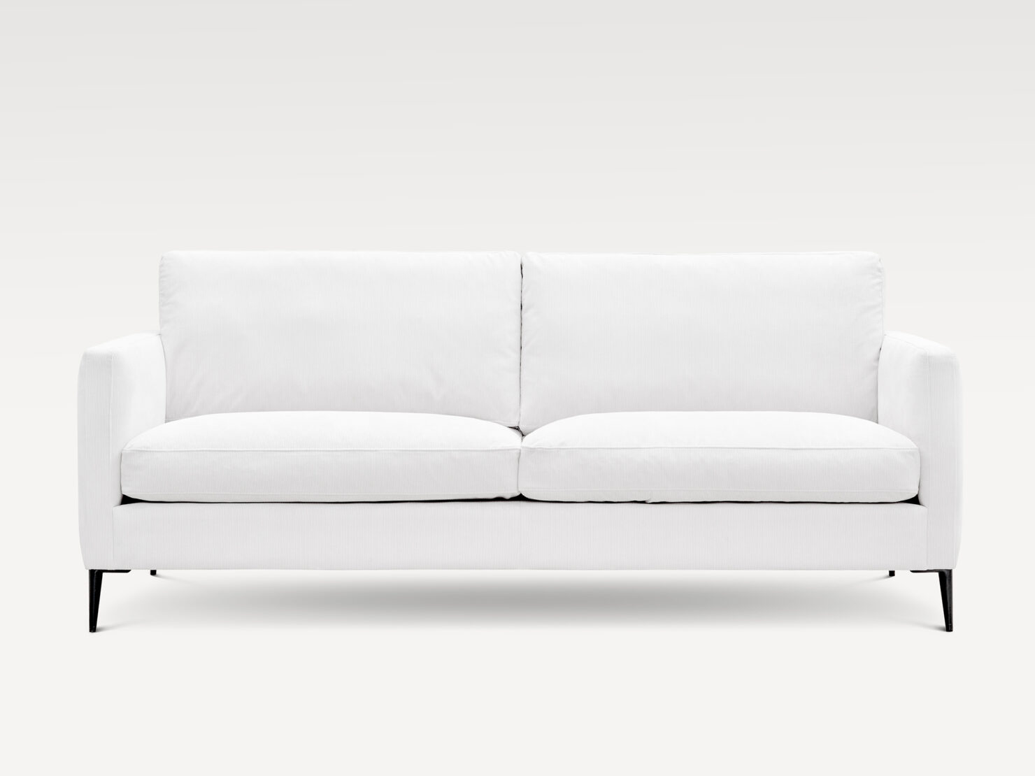 acheter Canapé 3 places velours côtelé blanc Drouant - 209X92X86cm - FRANCE CANAPÉ ®