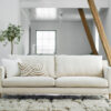 acheter Canapé 3 places tissu uni blanc SEVRES - 223x103x94cm - FRANCE CANAPÉ ®