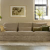acheter Canapé 3 places xl tissu texturé beige SEVRES - 263x103x94cm - FRANCE CANAPÉ ®