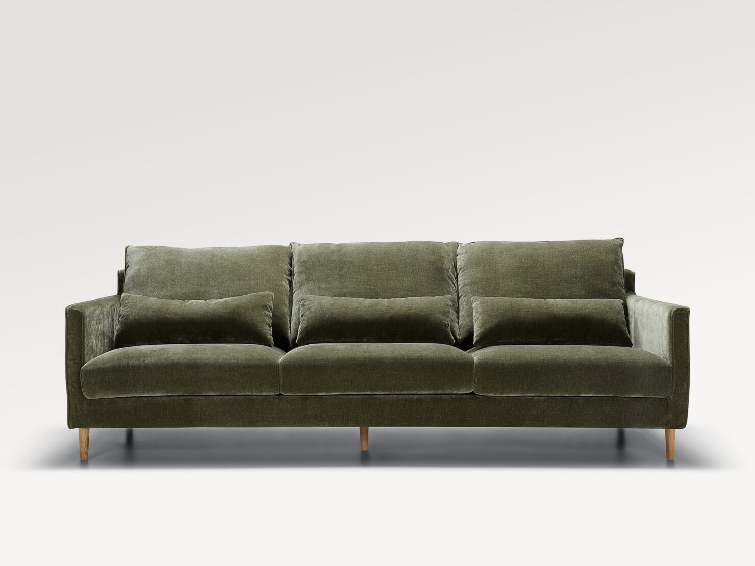 acheter Canapé 3 places xl tissu chenille vert SEVRES - 263x103x94cm - FRANCE CANAPÉ ®