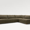 acheter Canapé d'angle tissu uni vert Aléria - 347x235/126x85cm - FRANCE CANAPÉ ®