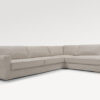 acheter Canapé d'angle tissu texturé beige Aléria - 347x235/126x85cm - FRANCE CANAPÉ ®