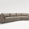 acheter Canapé 4 places tissu texturé beige CHALONS - 393x178/110x84cm - FRANCE CANAPÉ ®