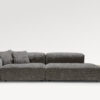 acheter Canapé d'angle avec table basse tissu chenille gris Tertre - 322 x 109 x 70cm - FRANCE CANAPÉ ®