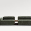 acheter Canapé modulable avec table basse tissu chenille vert Tertre - 322 x 104 x 70cm - FRANCE CANAPÉ ®
