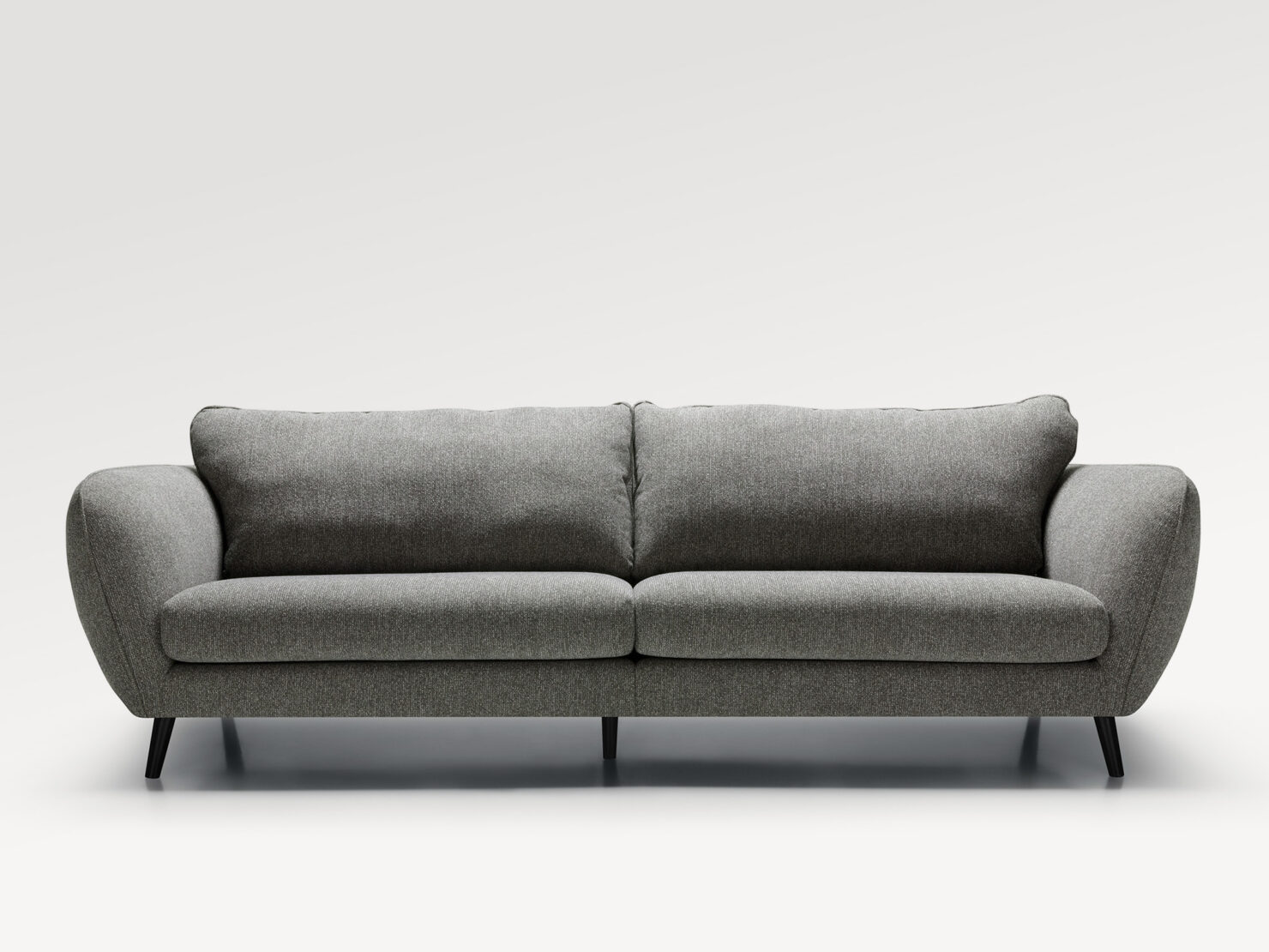 acheter Canapé 3 places XL tissu texturé gris Eloise - 257x102x84cm - FRANCE CANAPÉ ®