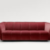 acheter Canapé 3 places velours bordeaux Elydic - 238x104x78cm - FRANCE CANAPÉ ®