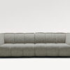 acheter Canapé 4 places tissu bouclette gris Elydic - 276x104x78cm - FRANCE CANAPÉ ®