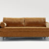 acheter Canapé 3 places convertible tissu chenille orange Feucherolles - 218 x 101 x 85cm - FRANCE CANAPÉ ®
