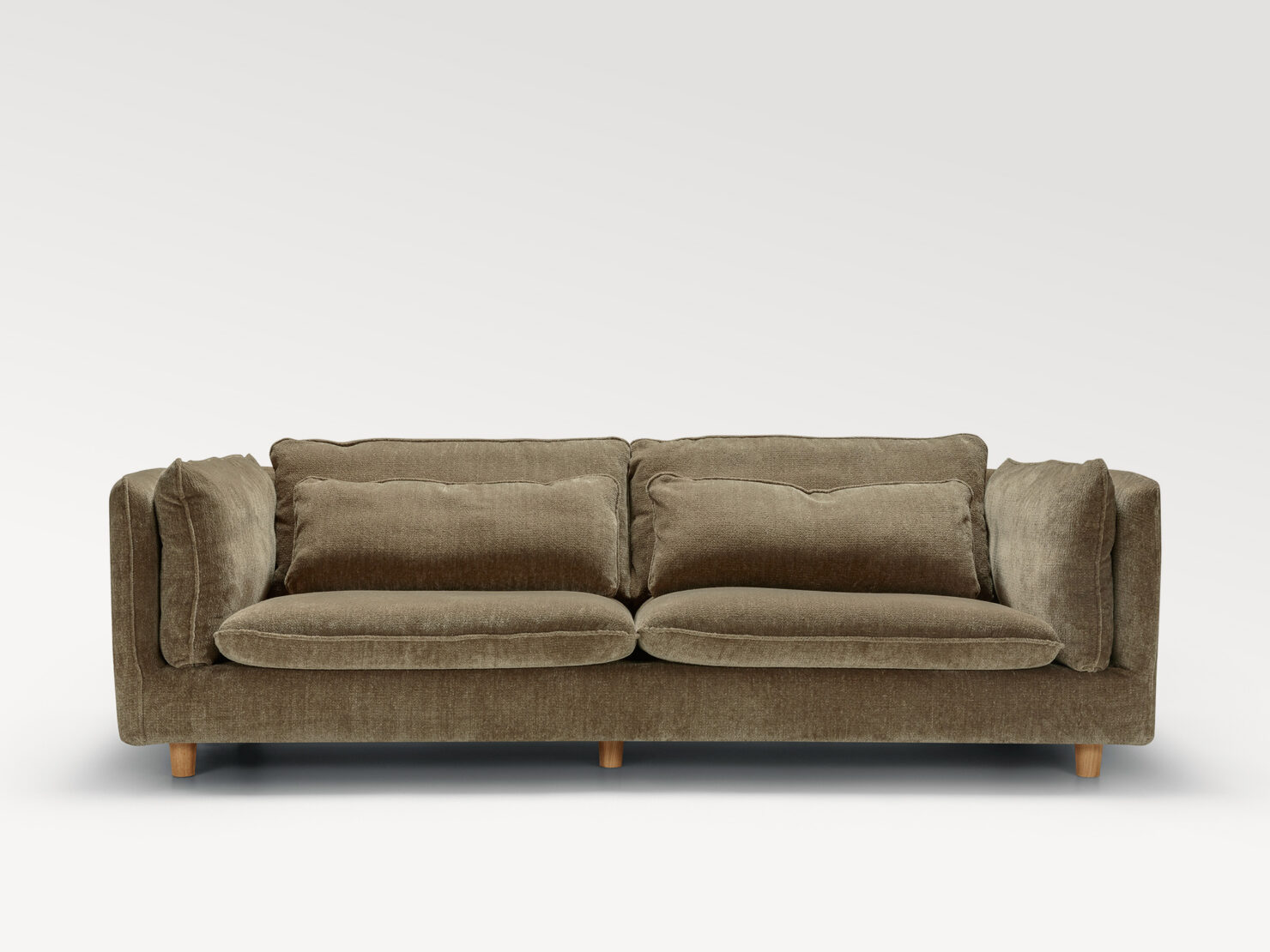 acheter Canapé 3,5 places tissu chenille vert Snug - 260x109x83cm - FRANCE CANAPÉ ®
