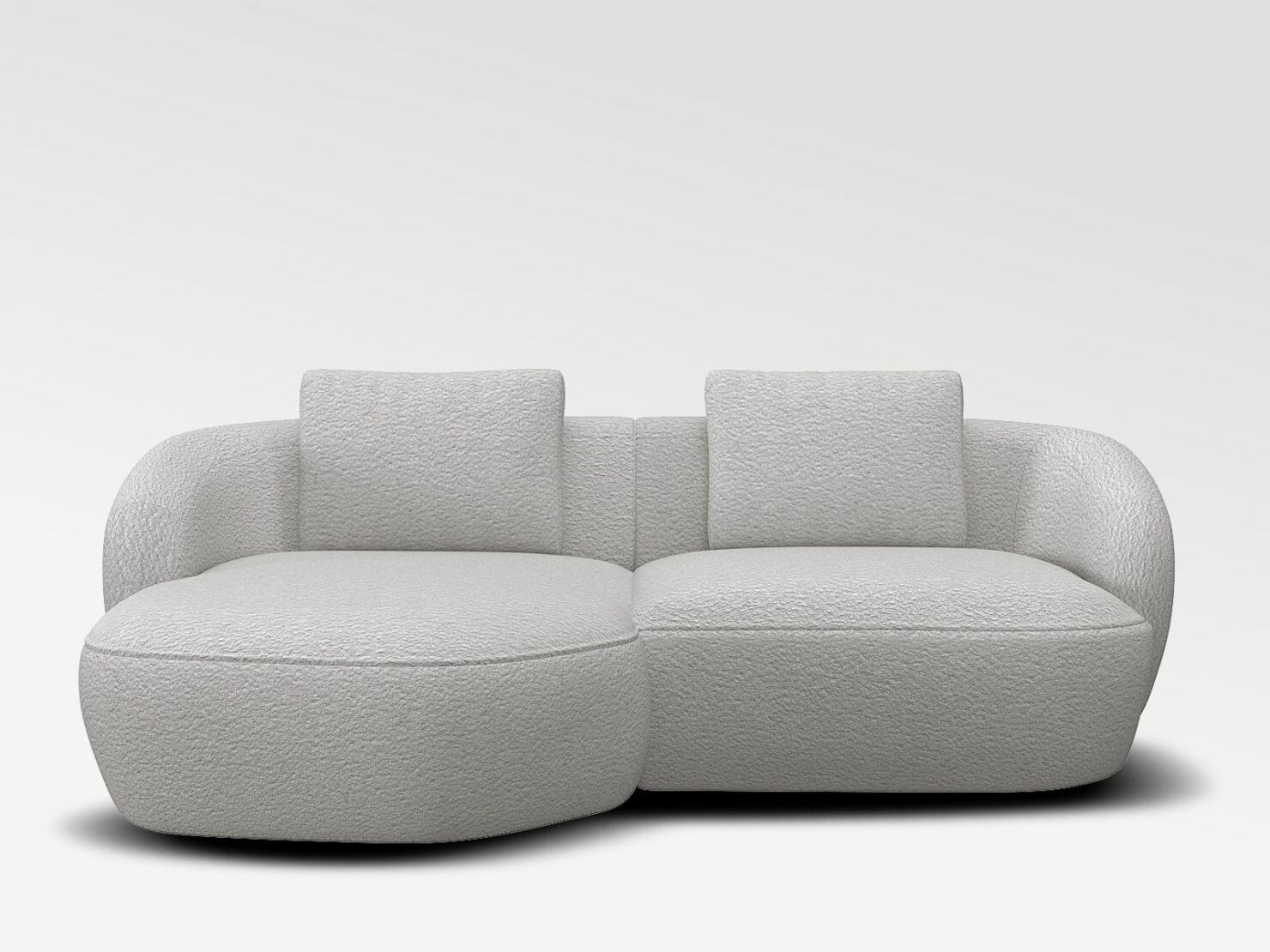 acheter Canapé angle gauche  blanc Touquet - 217x146x85cm - FRANCE CANAPÉ ®