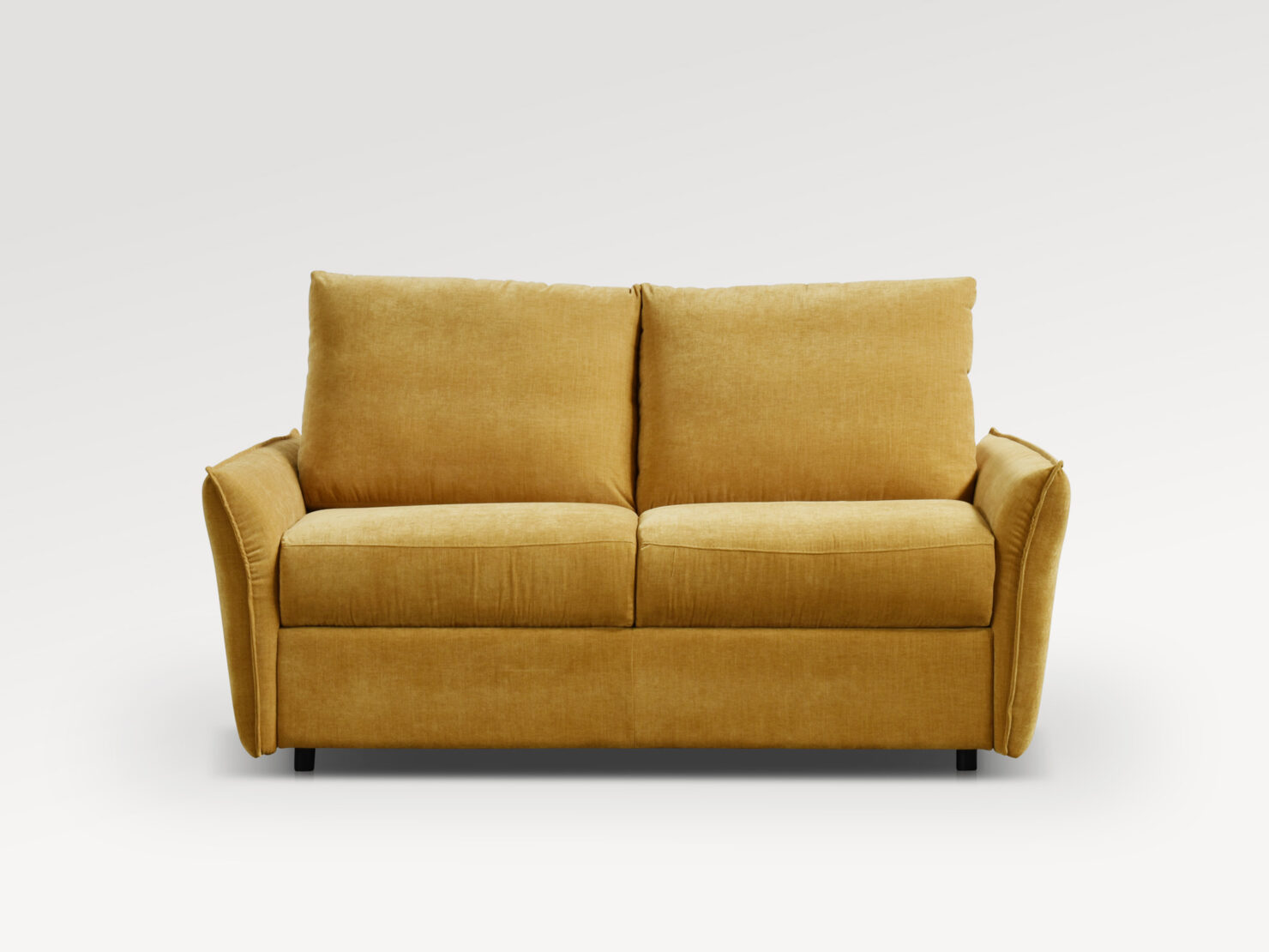 acheter Canapé convertible 120 tissu chiné  mostaza moutarde    - cm - FRANCE CANAPÉ ®