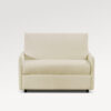 acheter Petit canapé convertible tissu chenille blanc  - cm - FRANCE CANAPÉ ®