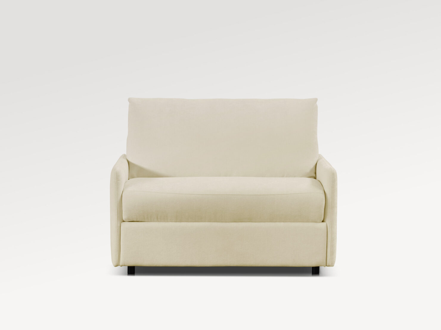 acheter Petit canapé convertible tissu chenille blanc  - cm - FRANCE CANAPÉ ®